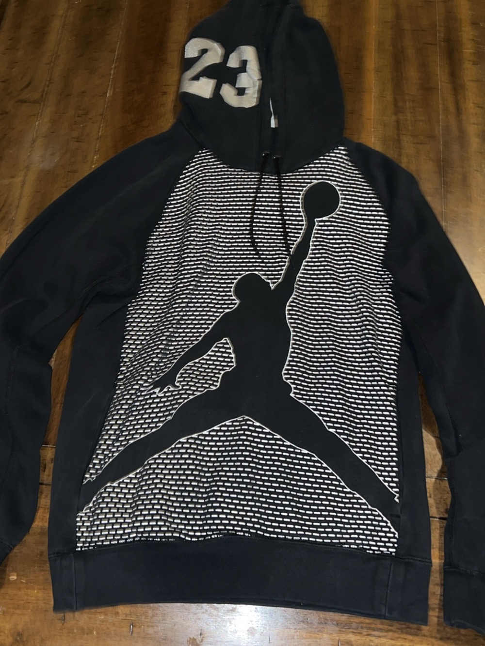 Jordan Black & White Jumpman Pullover Hoodie - Men's